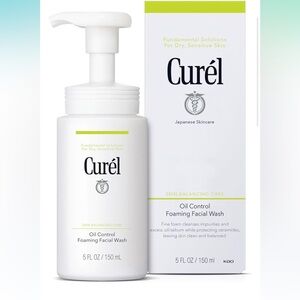 Curél foaming facial wash
